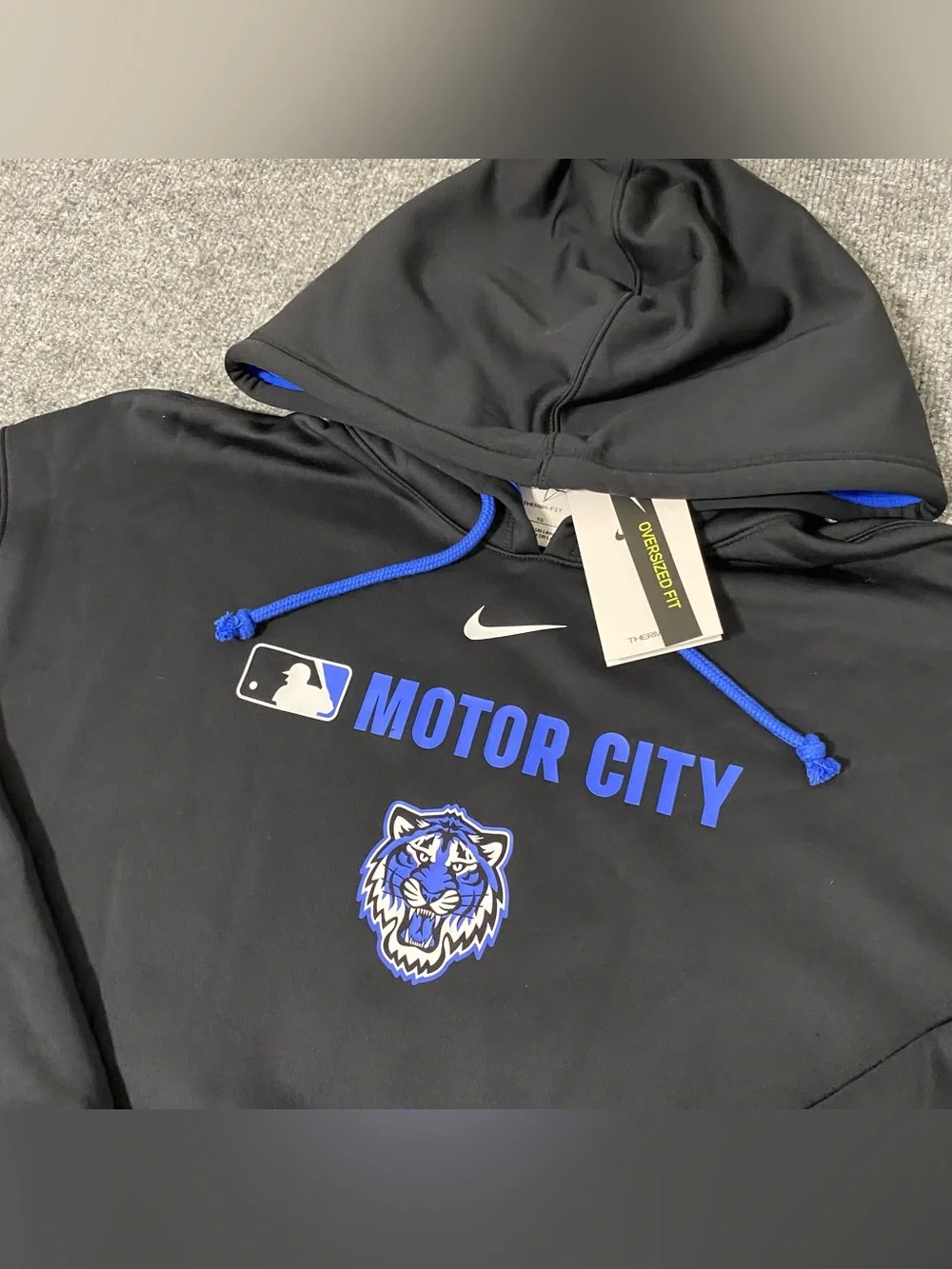 Nike Detroit Tigers City Connect Therma Pullover Hoodie Womens XL NWT